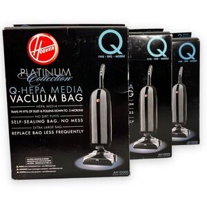 3 Hoover Platinum HEPA  AH10000 HEPA Vacuum Bags 2 Bags a Box  6 Total BRAND NEW